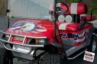 ezgo-red-Custom designed, printed, and laminated vinyl decal installed