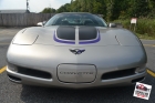 Custom designed cut vinyl racing stripes installed, carbon fiber & metallic purple