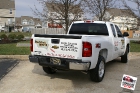 Custom designed, printed, and laminated vinyl decal installed