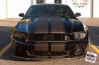 Custom designed, printed, and laminated black matte vinyl racing stripes, hash marks, GT/CS decals, installed