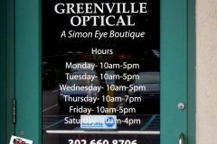 Greenville Optical - Door Lettering