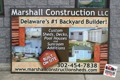 Sign - Marshall Construction