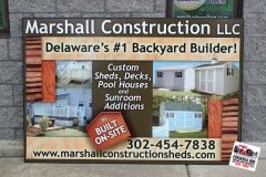 Sign - Marshall Construction